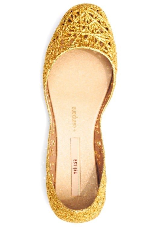 Melissa Shoes Campana Zig Zag Gold | Women