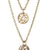Marie Chavez Double Strand Filigree Necklace