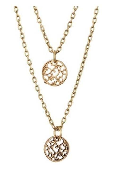 Marie Chavez Double Strand Filigree Necklace