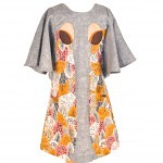 Decaf Plush Elephant Applique Dress