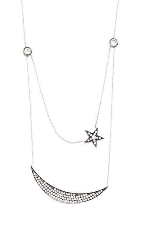 Vanessa Mooney Necklace Moon & Star | Only in Your Dreams