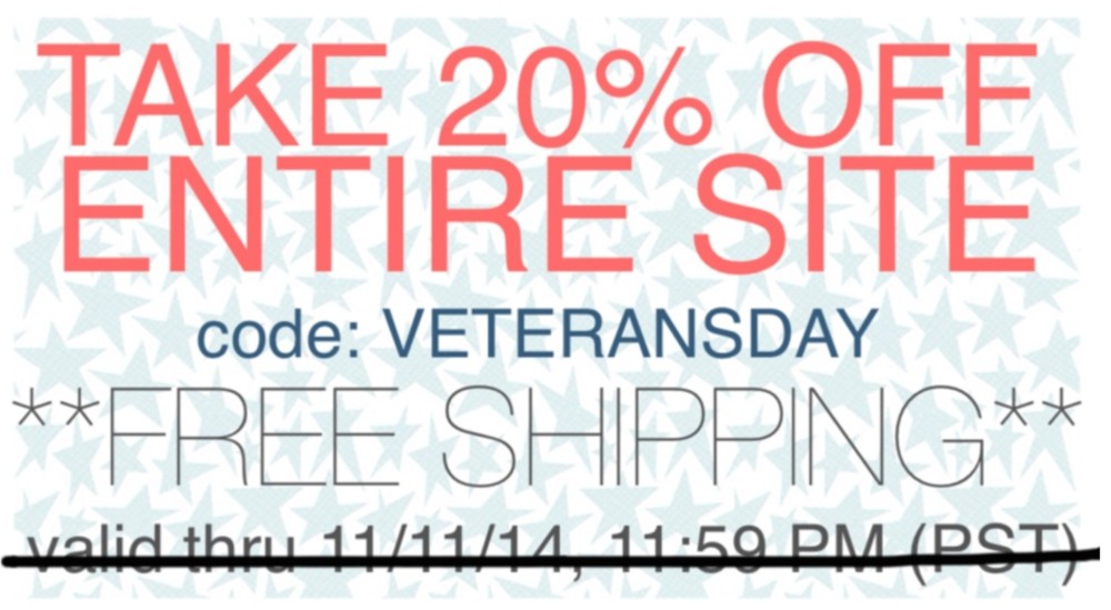 VETERAN'S DAY SALE