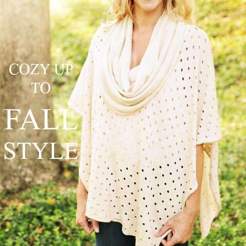 COWL NECK PONCHO