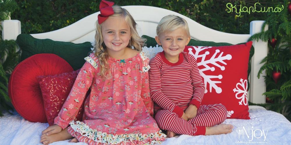 SKYLAR LUNA ORGANIC CHRISTMAS PAJAMAS