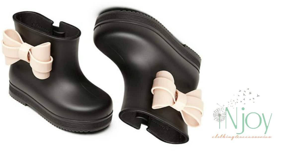 Mini Melissa Bow Boot Black