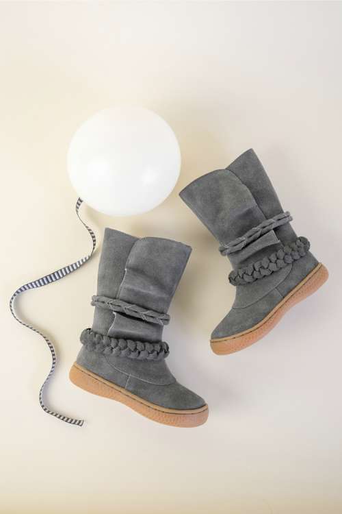 Livie & Luca Calliope Boot Grey Suede