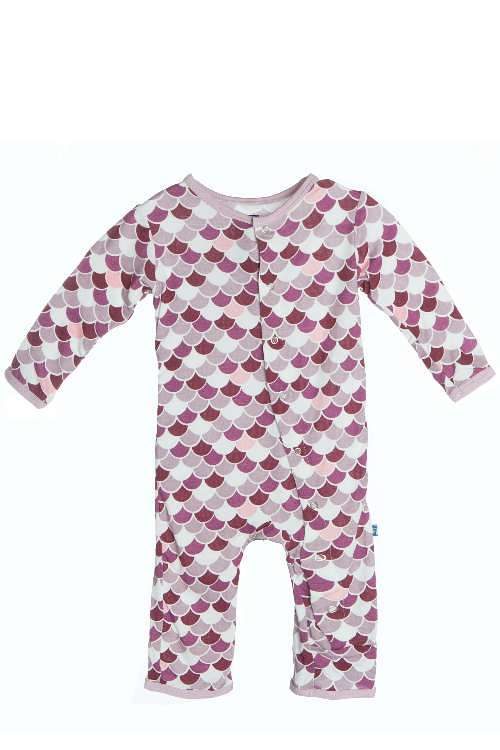 KicKee Pants Sweet Pea Scales Pink Coveralls