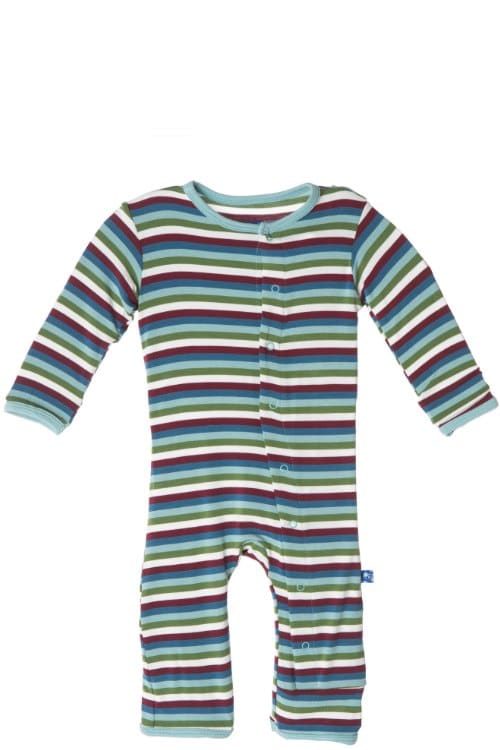 Kickee Pants Boy Space Stripe Coverall