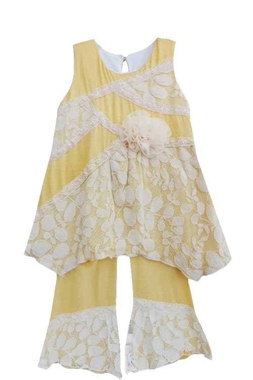 Isobella Chloe Arabella Lace Yellow 2 pc set