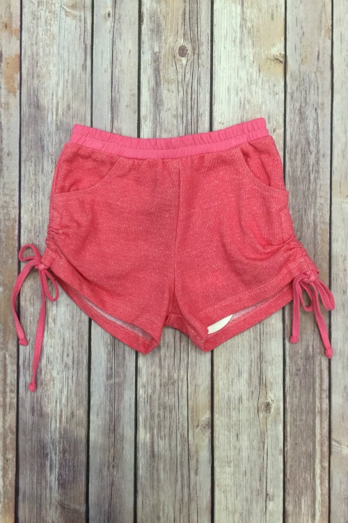 Paper Wings Watermelon Pink Tassel Shorts