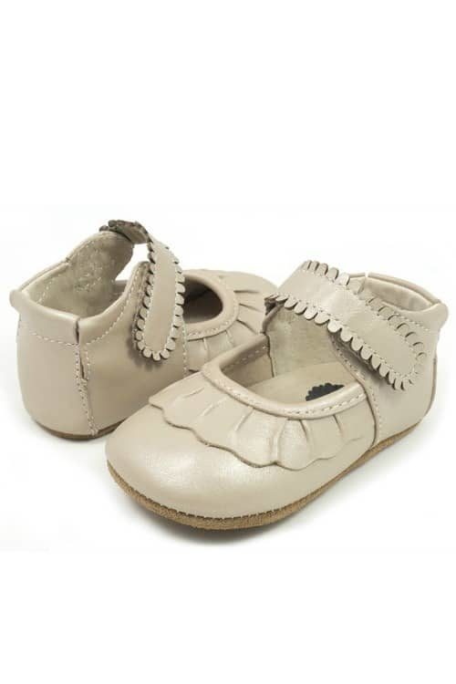 Livie & Luca Ruche Pearl Shimmer Baby Shoe