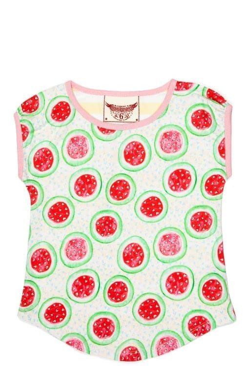 Paper Wings Clothing Watermelon Hearts Tee 1