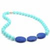 chew beads necklace greenwich turquoise
