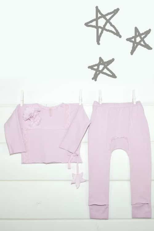 Ella Baby Girl 2pc Legging Set by Hatch & Cloak| Primrose Pink