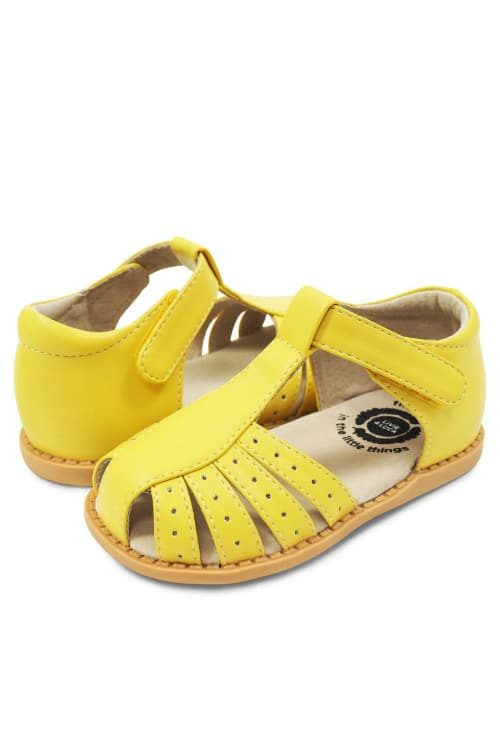 live & Luca Paz sandal lemon yellow