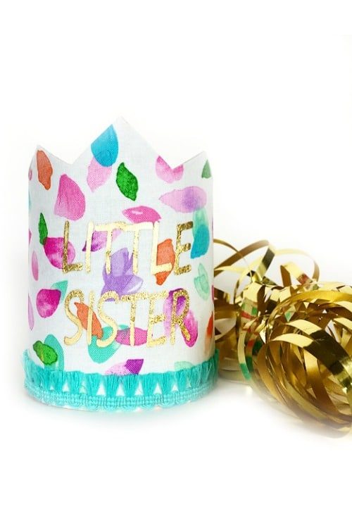 Little Sister Gift Mini Celebration Crown