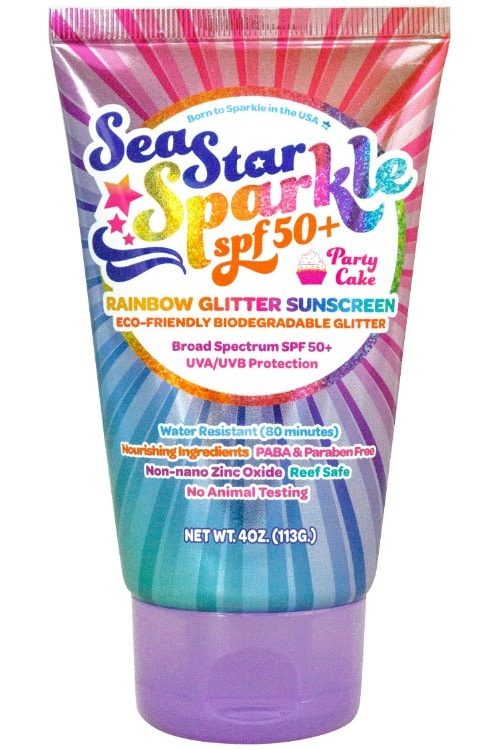 Sunshine glitter Sea Star Sparkle Sunscreen Party Cake